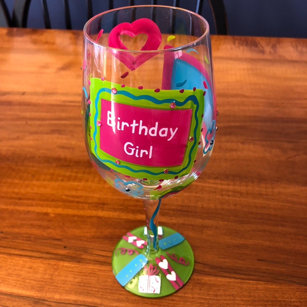 Lolita Birthday wine Glass